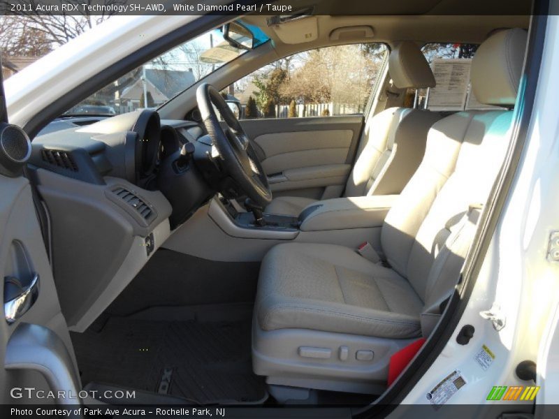 White Diamond Pearl / Taupe 2011 Acura RDX Technology SH-AWD