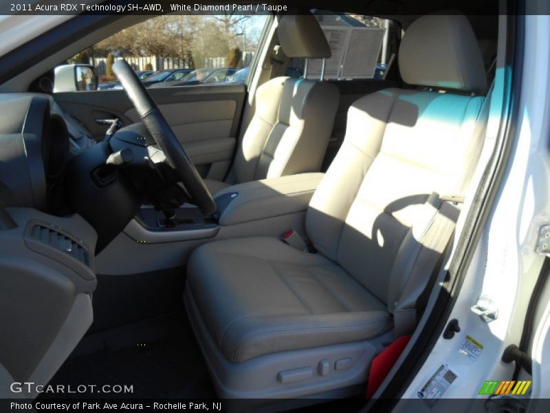 White Diamond Pearl / Taupe 2011 Acura RDX Technology SH-AWD