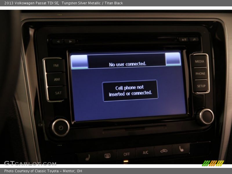 Tungsten Silver Metallic / Titan Black 2013 Volkswagen Passat TDI SE