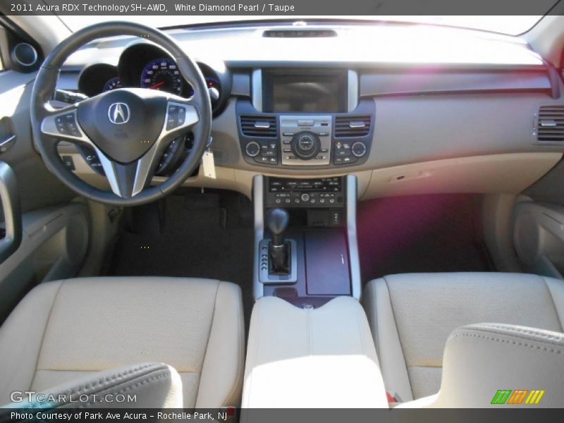 White Diamond Pearl / Taupe 2011 Acura RDX Technology SH-AWD