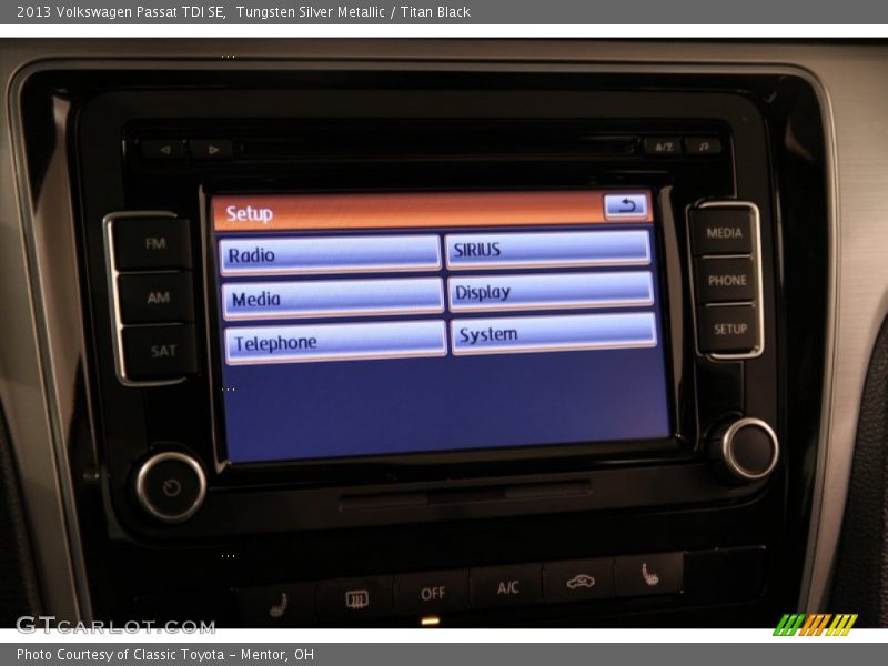 Tungsten Silver Metallic / Titan Black 2013 Volkswagen Passat TDI SE