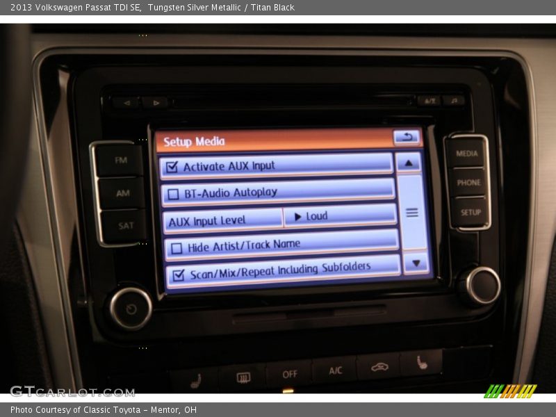 Tungsten Silver Metallic / Titan Black 2013 Volkswagen Passat TDI SE