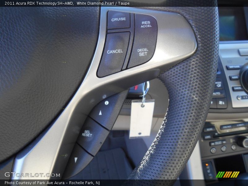 White Diamond Pearl / Taupe 2011 Acura RDX Technology SH-AWD