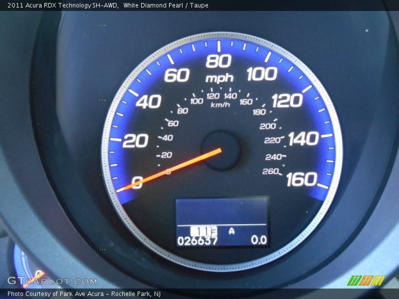 White Diamond Pearl / Taupe 2011 Acura RDX Technology SH-AWD