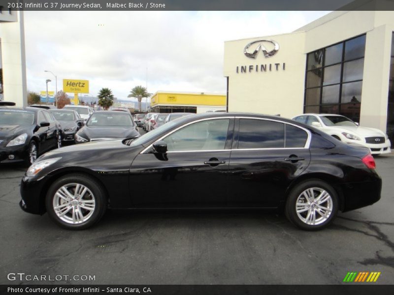 Malbec Black / Stone 2012 Infiniti G 37 Journey Sedan