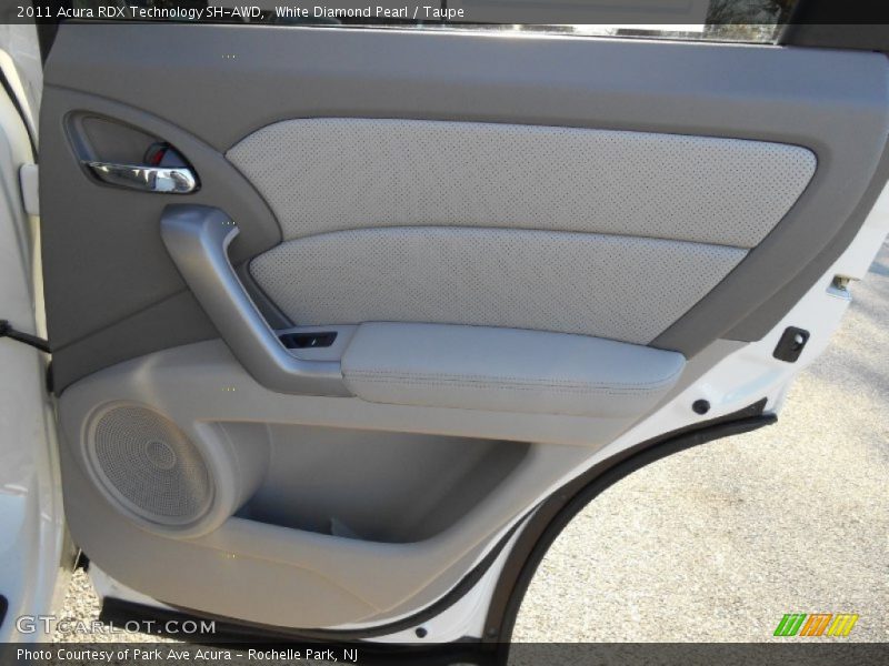 White Diamond Pearl / Taupe 2011 Acura RDX Technology SH-AWD