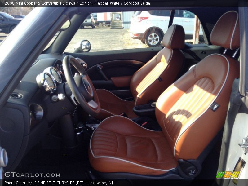 Front Seat of 2008 Cooper S Convertible Sidewalk Edition