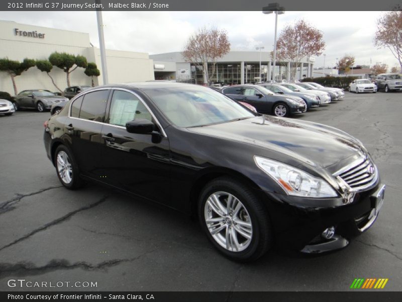 Malbec Black / Stone 2012 Infiniti G 37 Journey Sedan