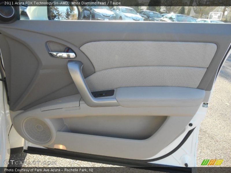White Diamond Pearl / Taupe 2011 Acura RDX Technology SH-AWD