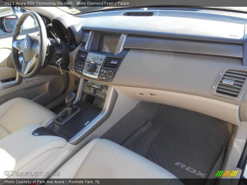 White Diamond Pearl / Taupe 2011 Acura RDX Technology SH-AWD
