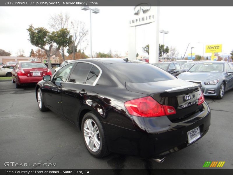 Malbec Black / Stone 2012 Infiniti G 37 Journey Sedan