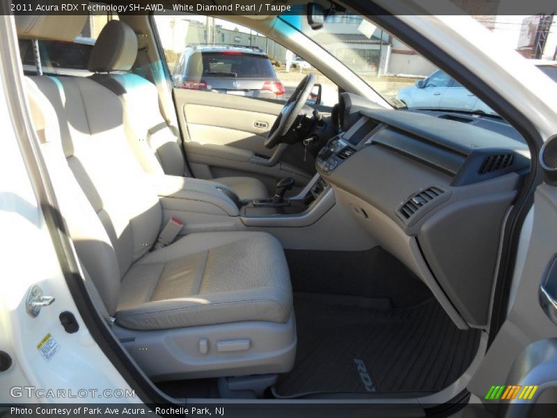 White Diamond Pearl / Taupe 2011 Acura RDX Technology SH-AWD