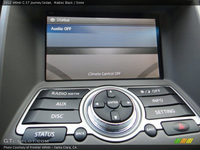 Malbec Black / Stone 2012 Infiniti G 37 Journey Sedan