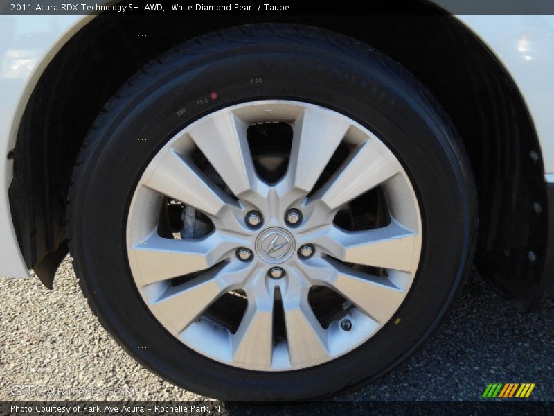 White Diamond Pearl / Taupe 2011 Acura RDX Technology SH-AWD