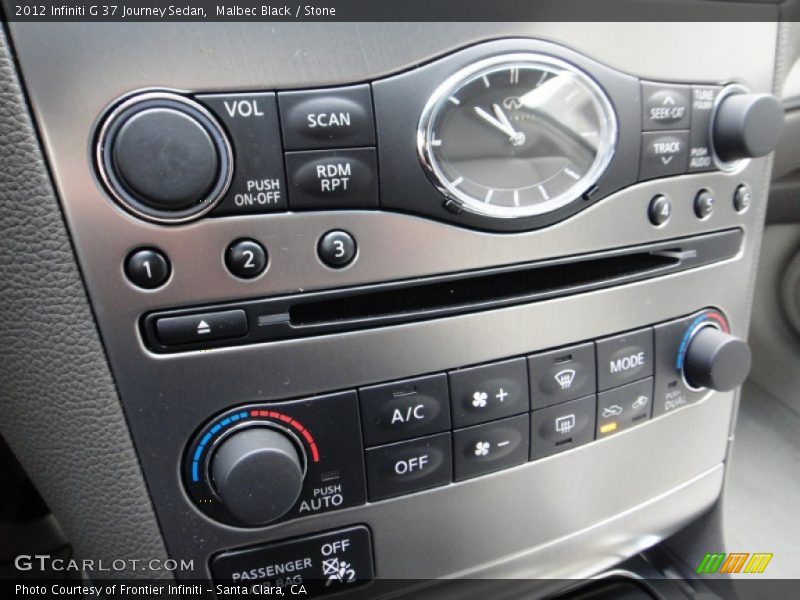 Malbec Black / Stone 2012 Infiniti G 37 Journey Sedan