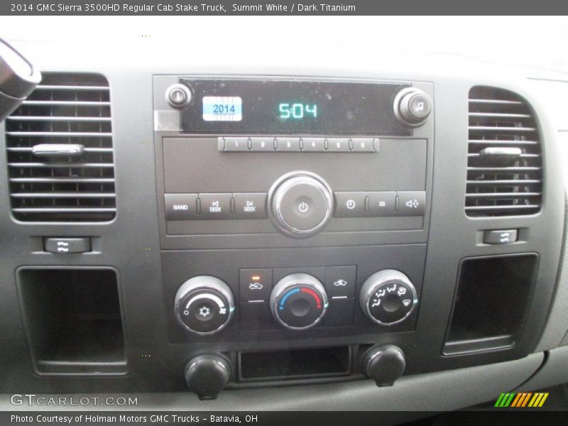 Summit White / Dark Titanium 2014 GMC Sierra 3500HD Regular Cab Stake Truck