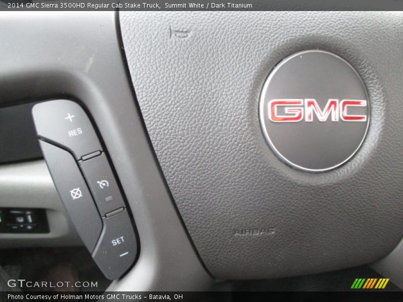 Summit White / Dark Titanium 2014 GMC Sierra 3500HD Regular Cab Stake Truck
