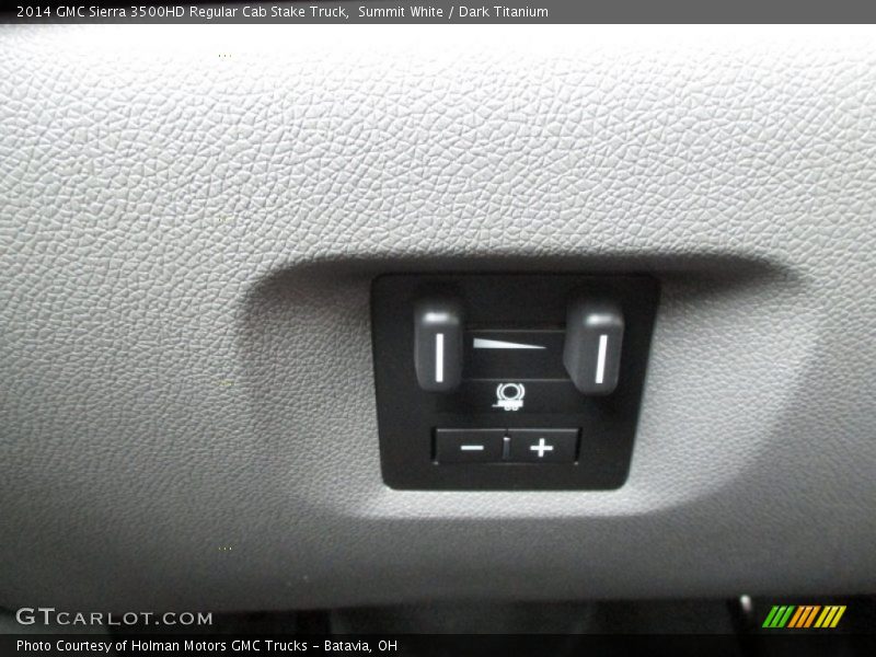 Summit White / Dark Titanium 2014 GMC Sierra 3500HD Regular Cab Stake Truck