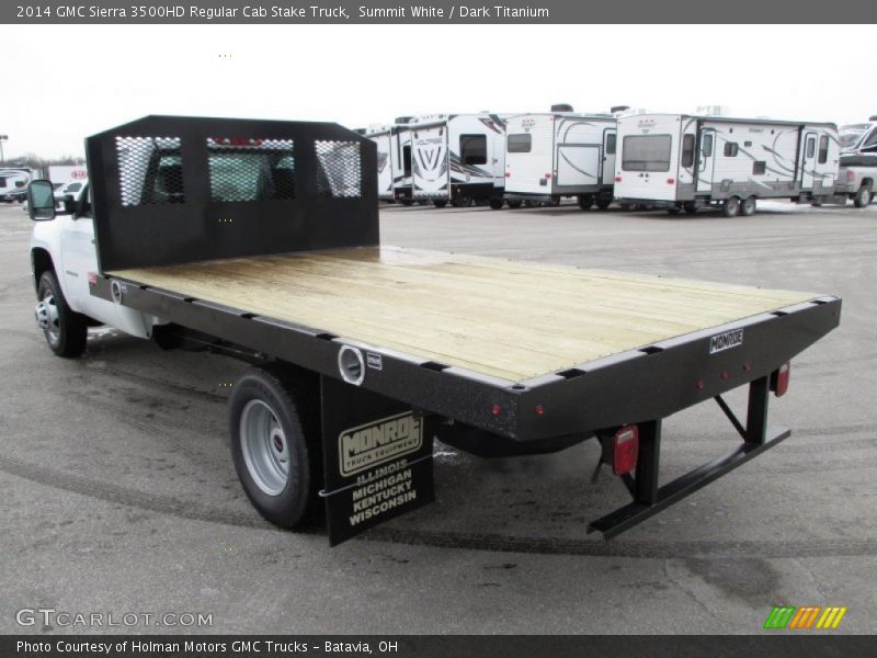 Summit White / Dark Titanium 2014 GMC Sierra 3500HD Regular Cab Stake Truck