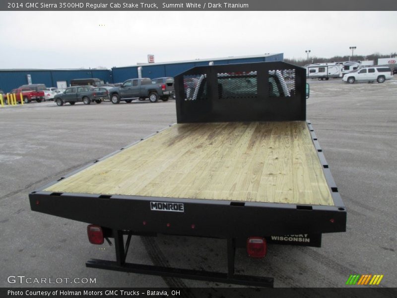 Summit White / Dark Titanium 2014 GMC Sierra 3500HD Regular Cab Stake Truck