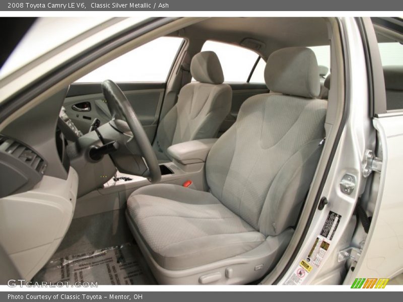 Front Seat of 2008 Camry LE V6