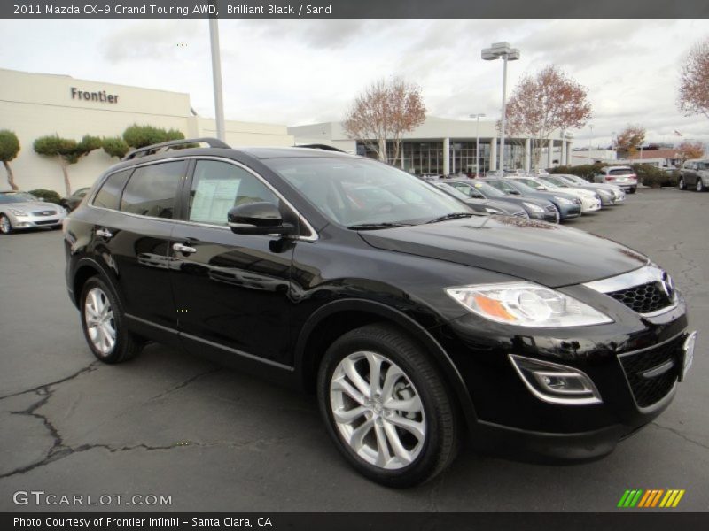 Brilliant Black / Sand 2011 Mazda CX-9 Grand Touring AWD