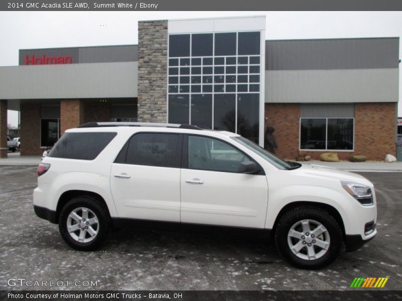 Summit White / Ebony 2014 GMC Acadia SLE AWD