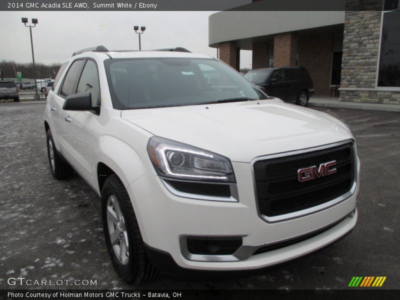 Summit White / Ebony 2014 GMC Acadia SLE AWD