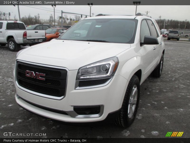 Summit White / Ebony 2014 GMC Acadia SLE AWD