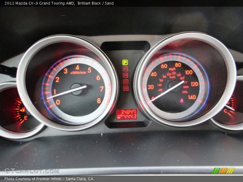  2011 CX-9 Grand Touring AWD Grand Touring AWD Gauges