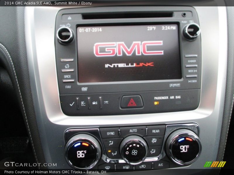 Summit White / Ebony 2014 GMC Acadia SLE AWD
