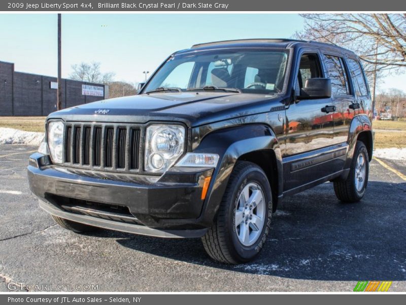 Brilliant Black Crystal Pearl / Dark Slate Gray 2009 Jeep Liberty Sport 4x4