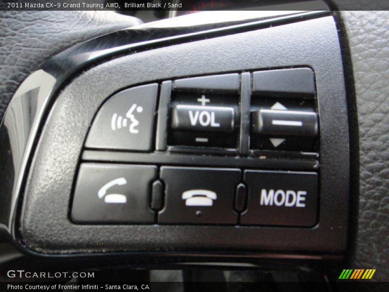 Brilliant Black / Sand 2011 Mazda CX-9 Grand Touring AWD