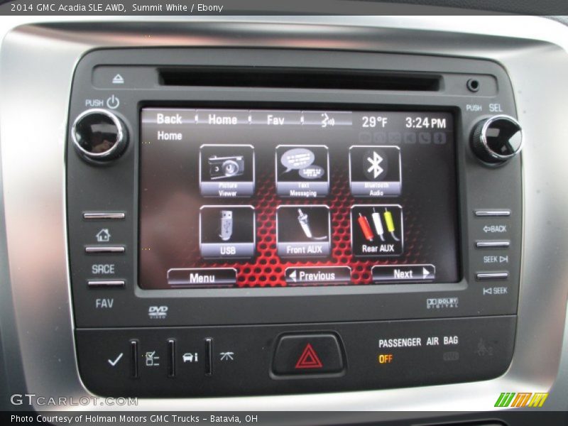Summit White / Ebony 2014 GMC Acadia SLE AWD