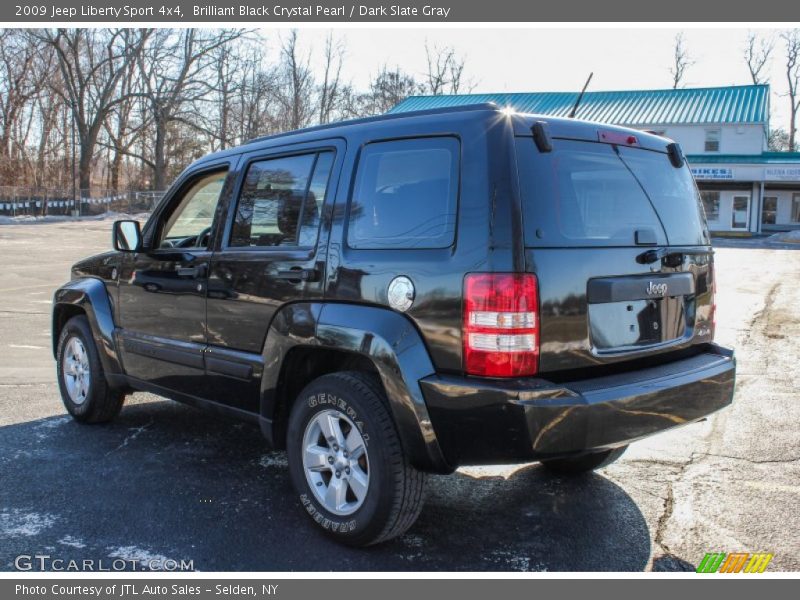 Brilliant Black Crystal Pearl / Dark Slate Gray 2009 Jeep Liberty Sport 4x4