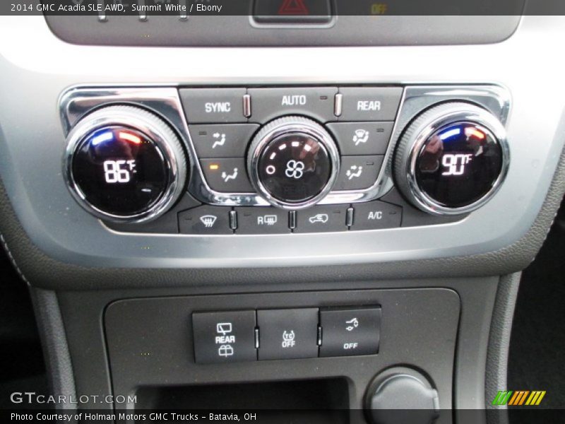 Summit White / Ebony 2014 GMC Acadia SLE AWD