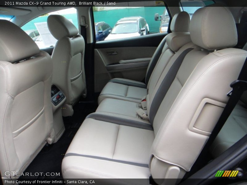 Rear Seat of 2011 CX-9 Grand Touring AWD