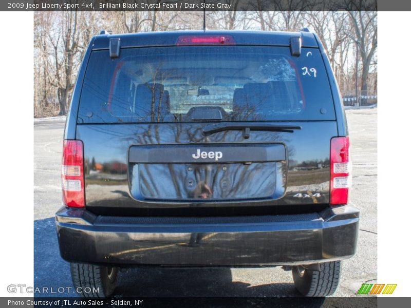 Brilliant Black Crystal Pearl / Dark Slate Gray 2009 Jeep Liberty Sport 4x4