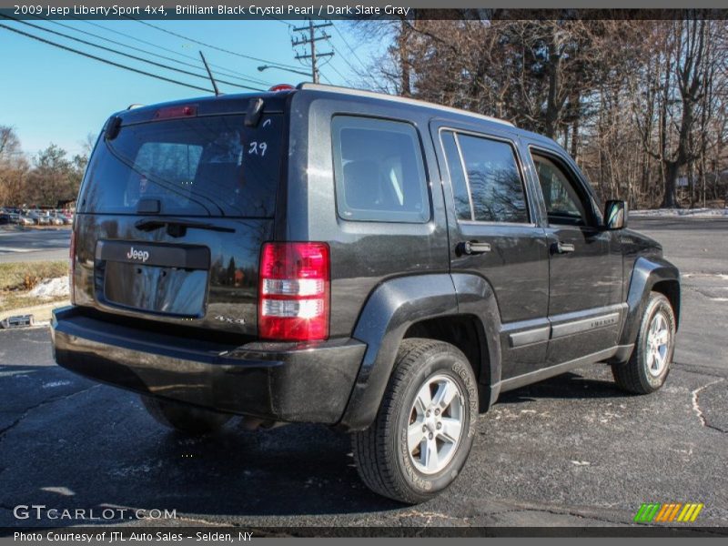 Brilliant Black Crystal Pearl / Dark Slate Gray 2009 Jeep Liberty Sport 4x4