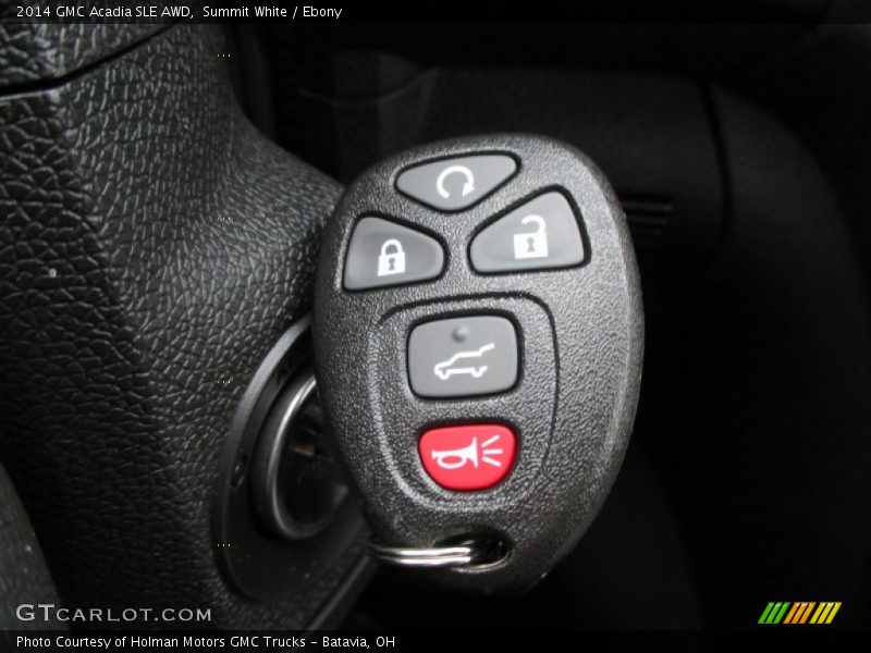 Summit White / Ebony 2014 GMC Acadia SLE AWD