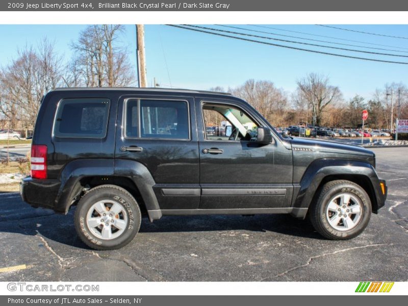 Brilliant Black Crystal Pearl / Dark Slate Gray 2009 Jeep Liberty Sport 4x4