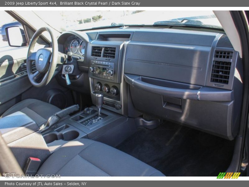 Brilliant Black Crystal Pearl / Dark Slate Gray 2009 Jeep Liberty Sport 4x4