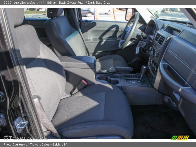 Brilliant Black Crystal Pearl / Dark Slate Gray 2009 Jeep Liberty Sport 4x4