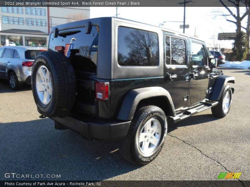 Black Forest Green Pearl / Black 2012 Jeep Wrangler Unlimited Sport 4x4