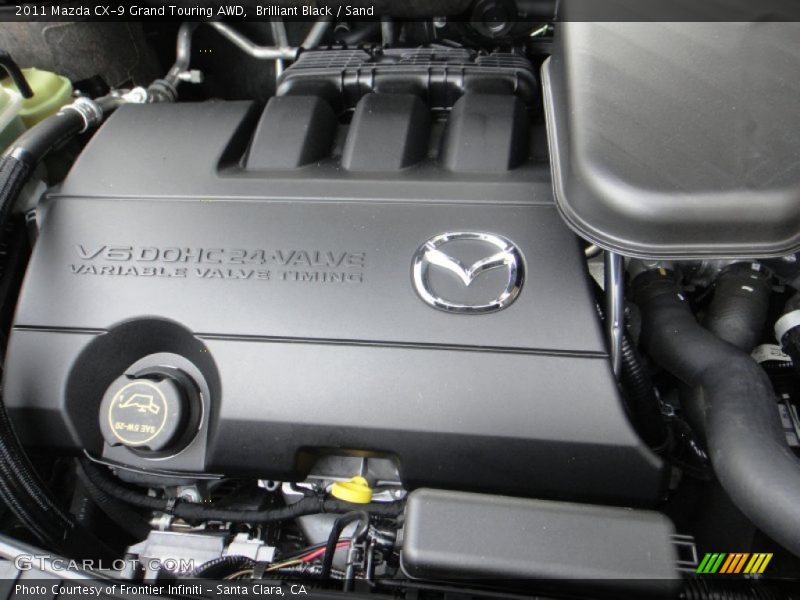 Brilliant Black / Sand 2011 Mazda CX-9 Grand Touring AWD
