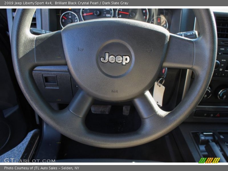 Brilliant Black Crystal Pearl / Dark Slate Gray 2009 Jeep Liberty Sport 4x4