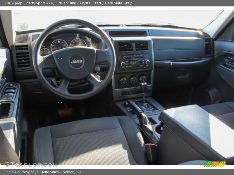 Brilliant Black Crystal Pearl / Dark Slate Gray 2009 Jeep Liberty Sport 4x4