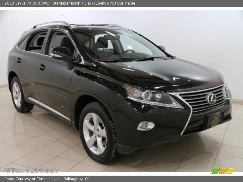 Stargazer Black / Black/Ebony Birds Eye Maple 2013 Lexus RX 350 AWD