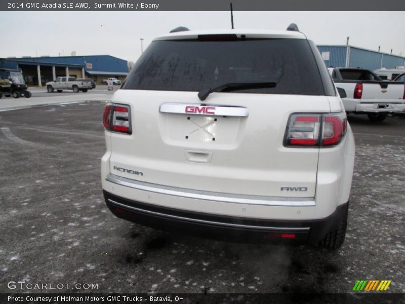 Summit White / Ebony 2014 GMC Acadia SLE AWD