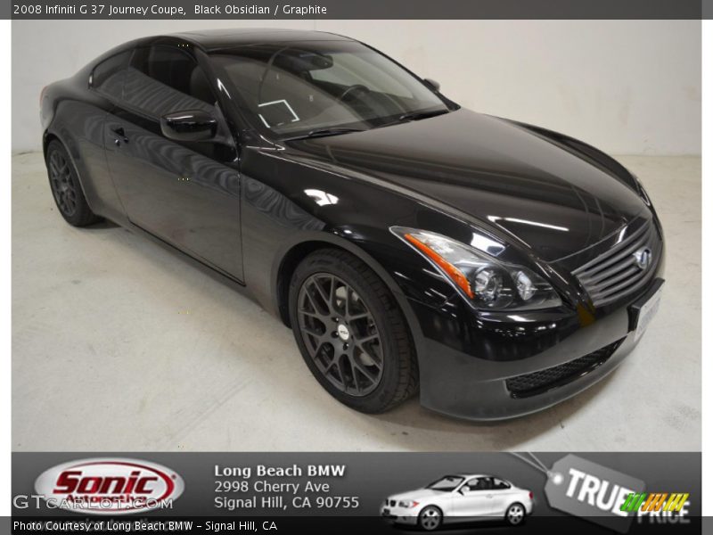 Black Obsidian / Graphite 2008 Infiniti G 37 Journey Coupe